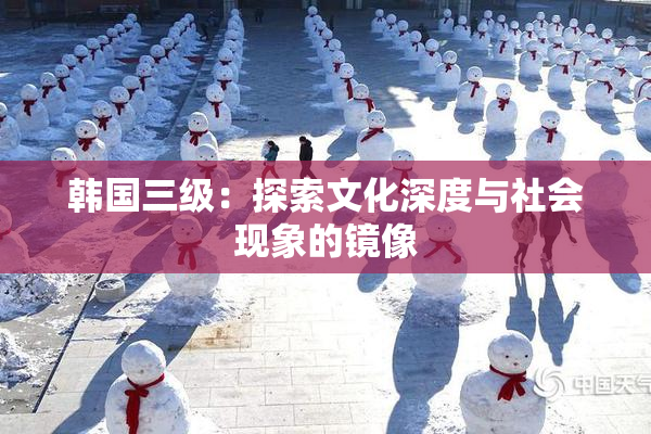 韩国三级：探索文化深度与社会现象的镜像