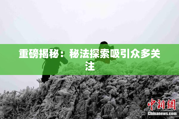 重磅揭秘：秘法探索吸引众多关注