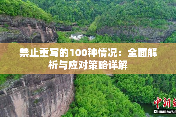 禁止重写的100种情况：全面解析与应对策略详解