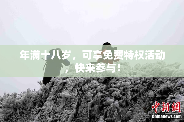 年满十八岁，可享免费特权活动，快来参与！