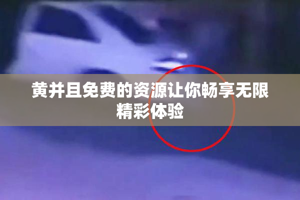 黄并且免费的资源让你畅享无限精彩体验