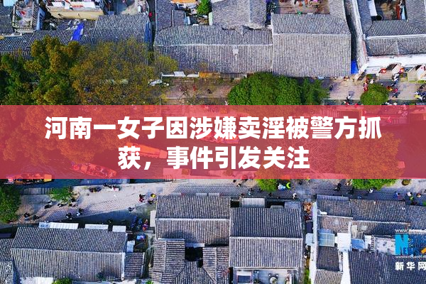 河南一女子因涉嫌卖淫被警方抓获，事件引发关注
